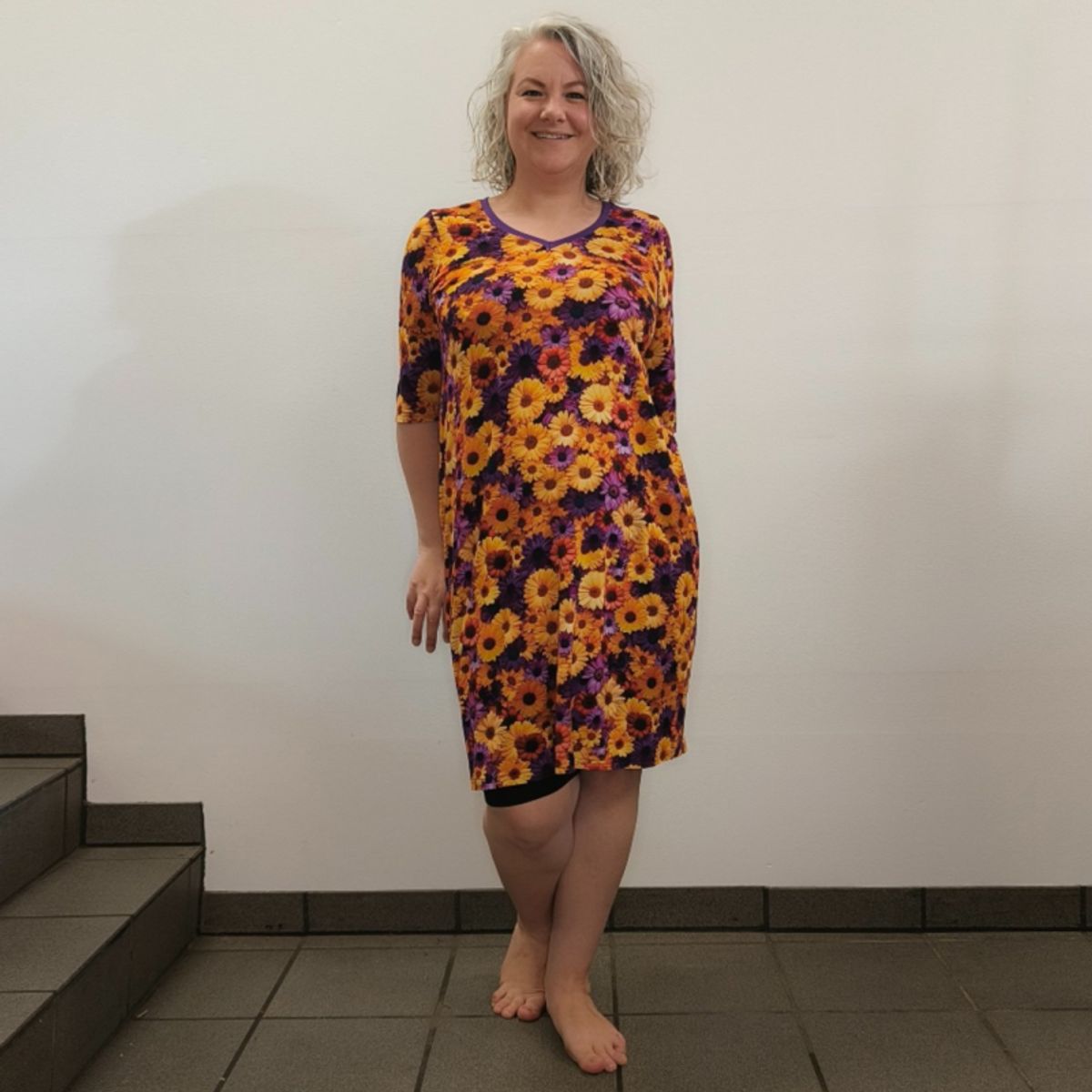 Plus size kjole - Coco Bamboo Flower