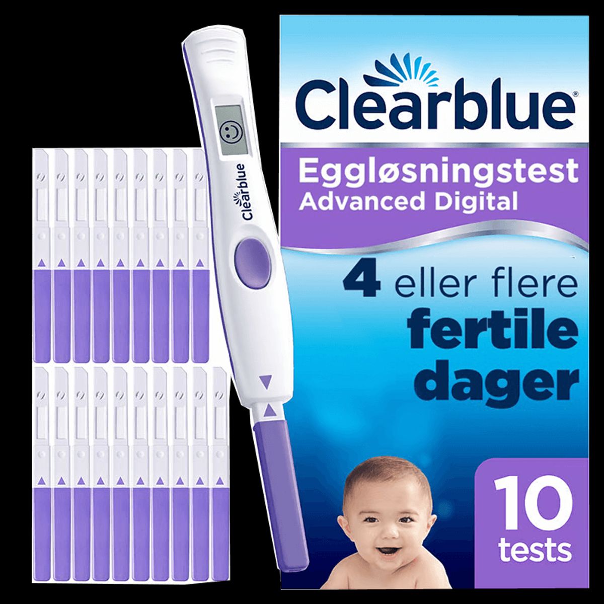 Clearblue Advanced Digital Ægløsningstest 10 stk