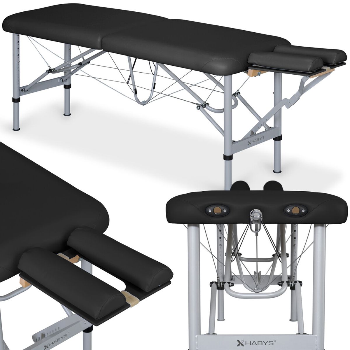 Transportabel kiropraktorbriks Chiro UltraLux 19 - Sort