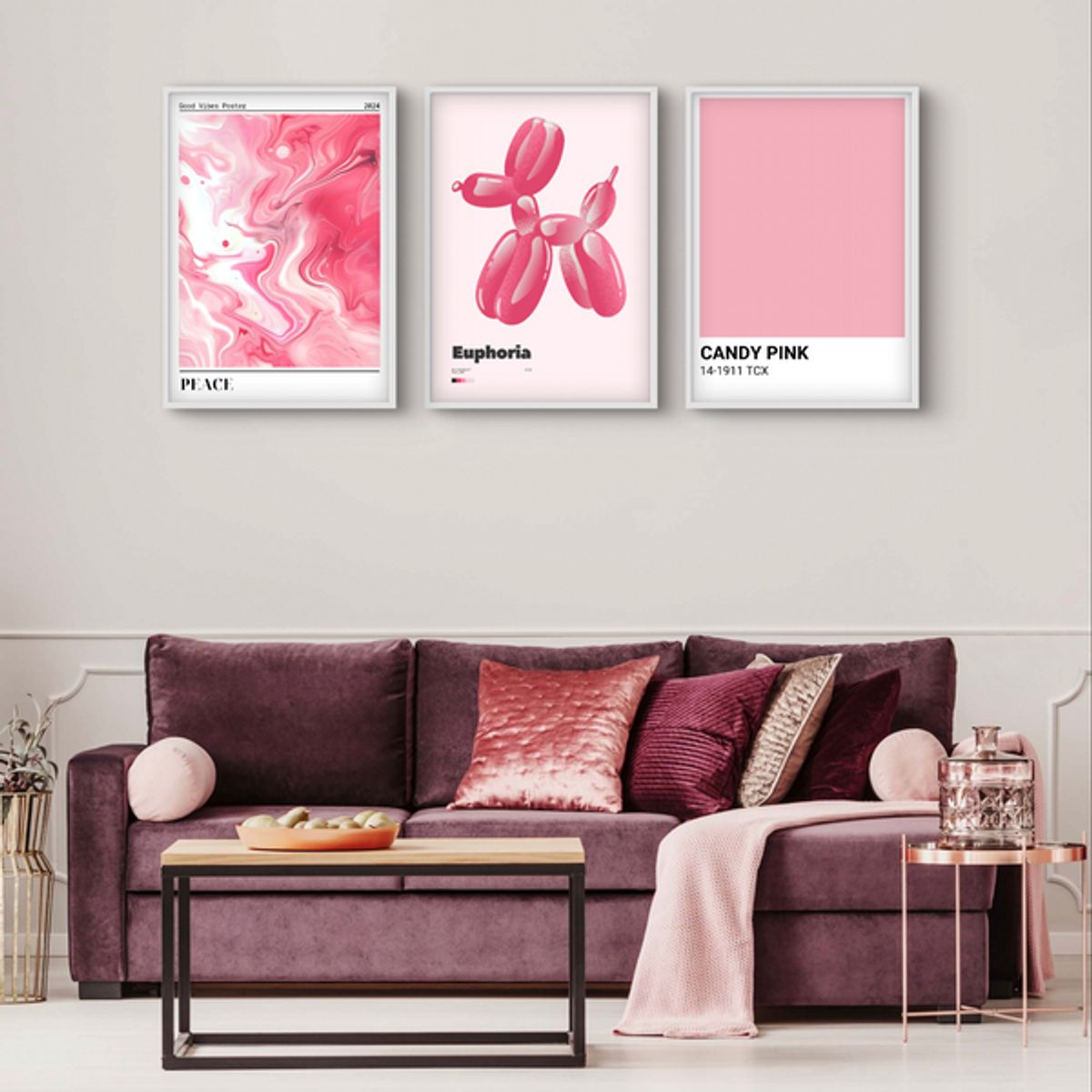 Trendy Pink - Plakatsæt
