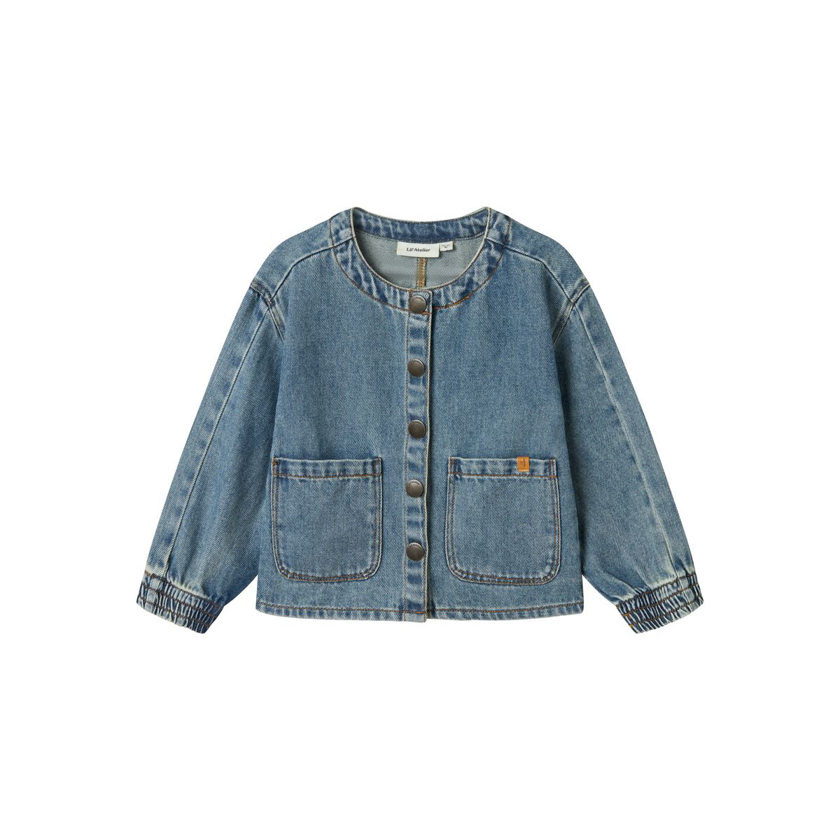 Lil Atelier Karole Denim Shirt - Medium Blue Denim - 92 cm