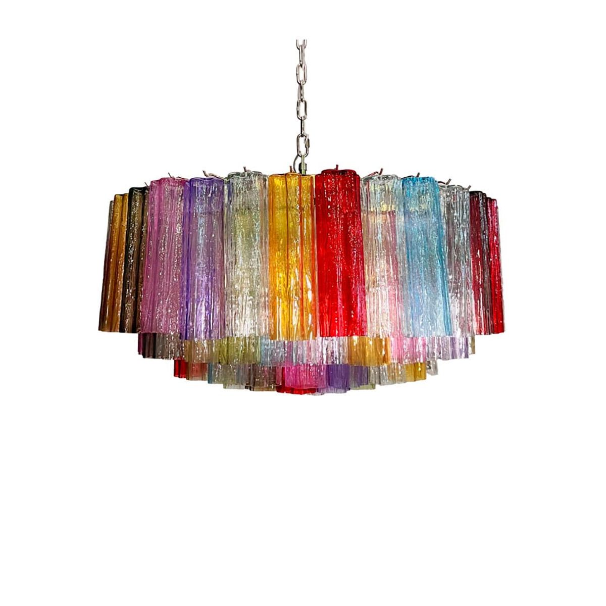 Murano lysekrone - 101 Tuber - Multi Krom blank