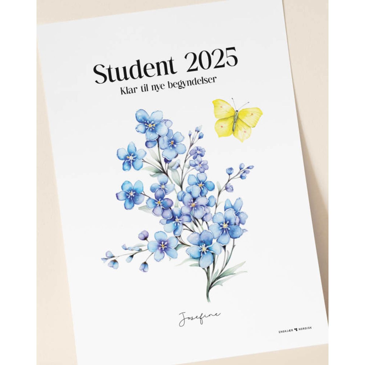 Studenterplakat - Forglem-mig-ej