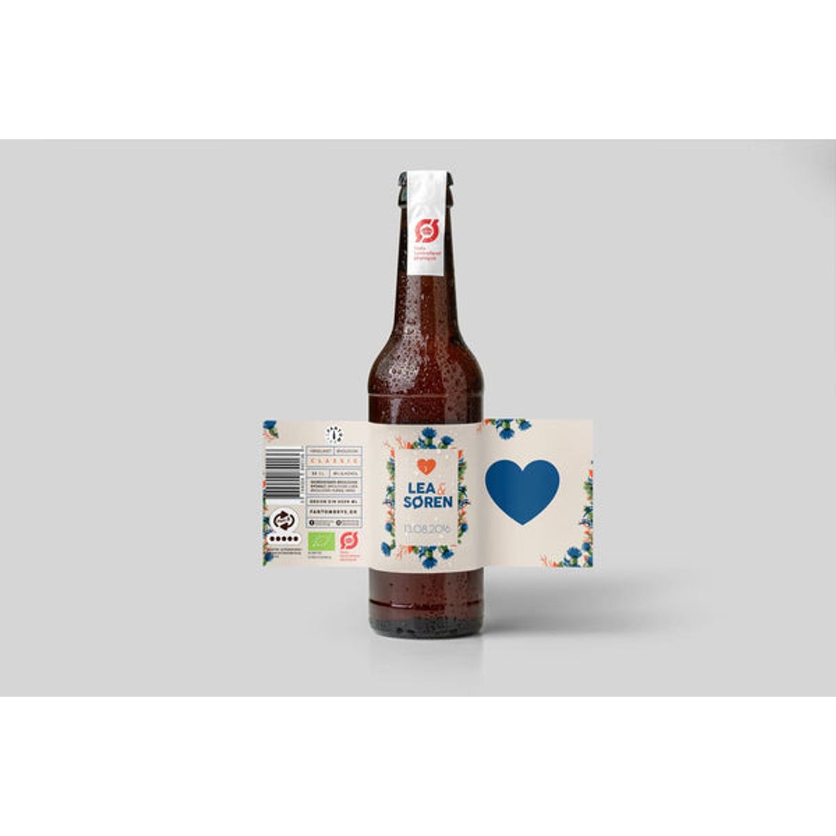 Bryllup - blåt hjerte - mix 1 (ipa - brown ale - classic) / 6
