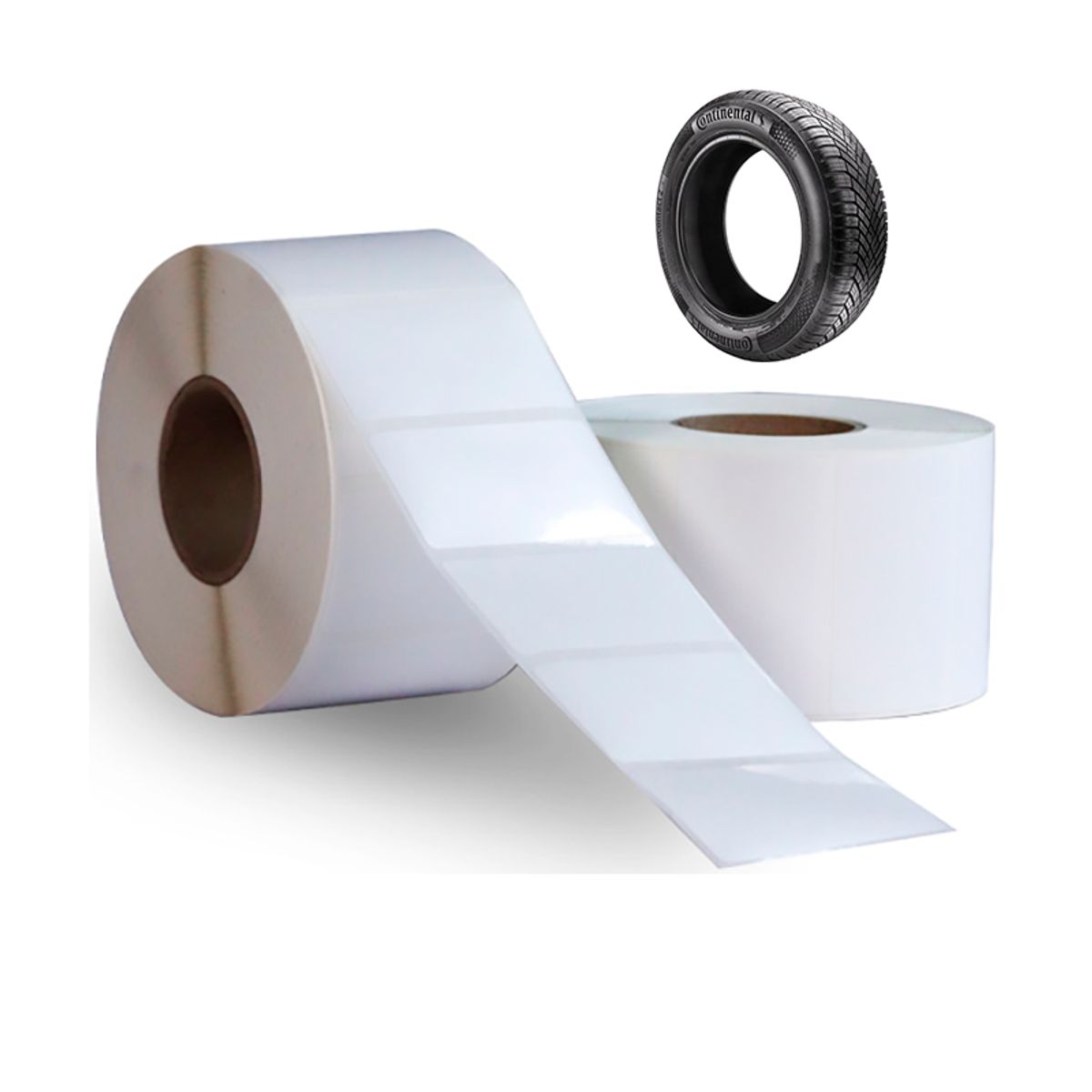 Dæklabels - 100mm x 55mm - Kraftig permanent klæber - 800 stk.