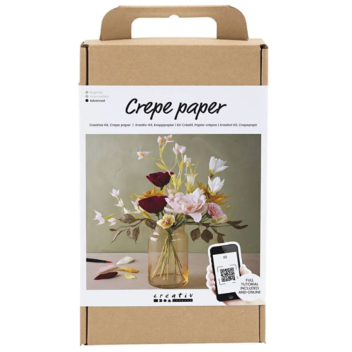 DIY-kit, buket af crepe papir