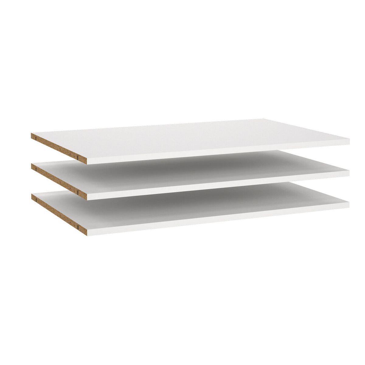 Hyldepakke med 3 bredde hylder til Smart garderobeskab 245 cm bredt