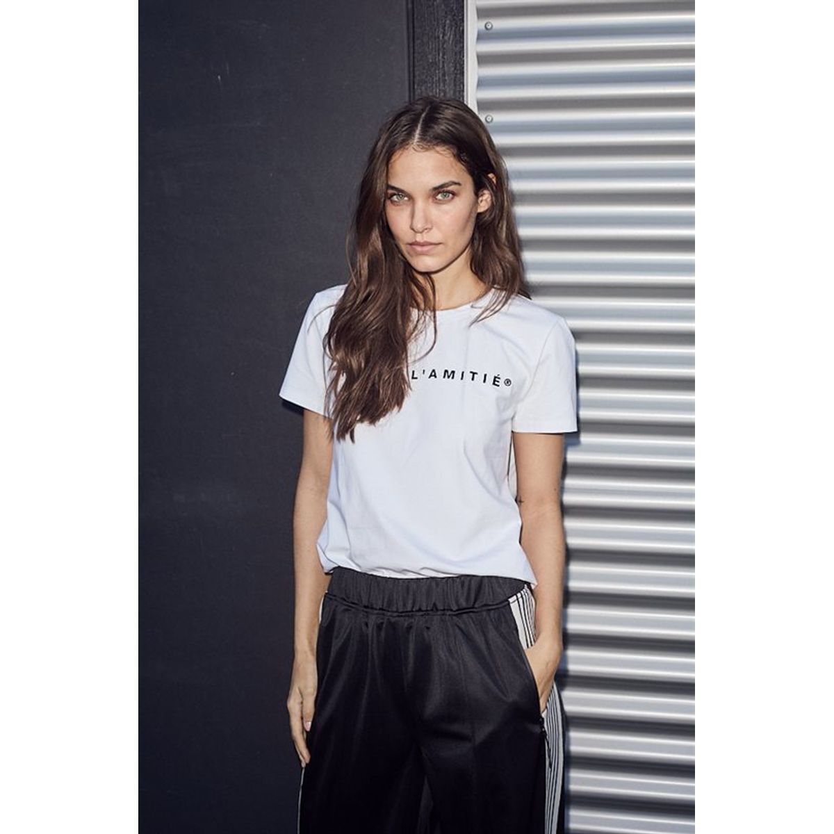 Haute L ' Amitié - Rub Logo Tee - White
