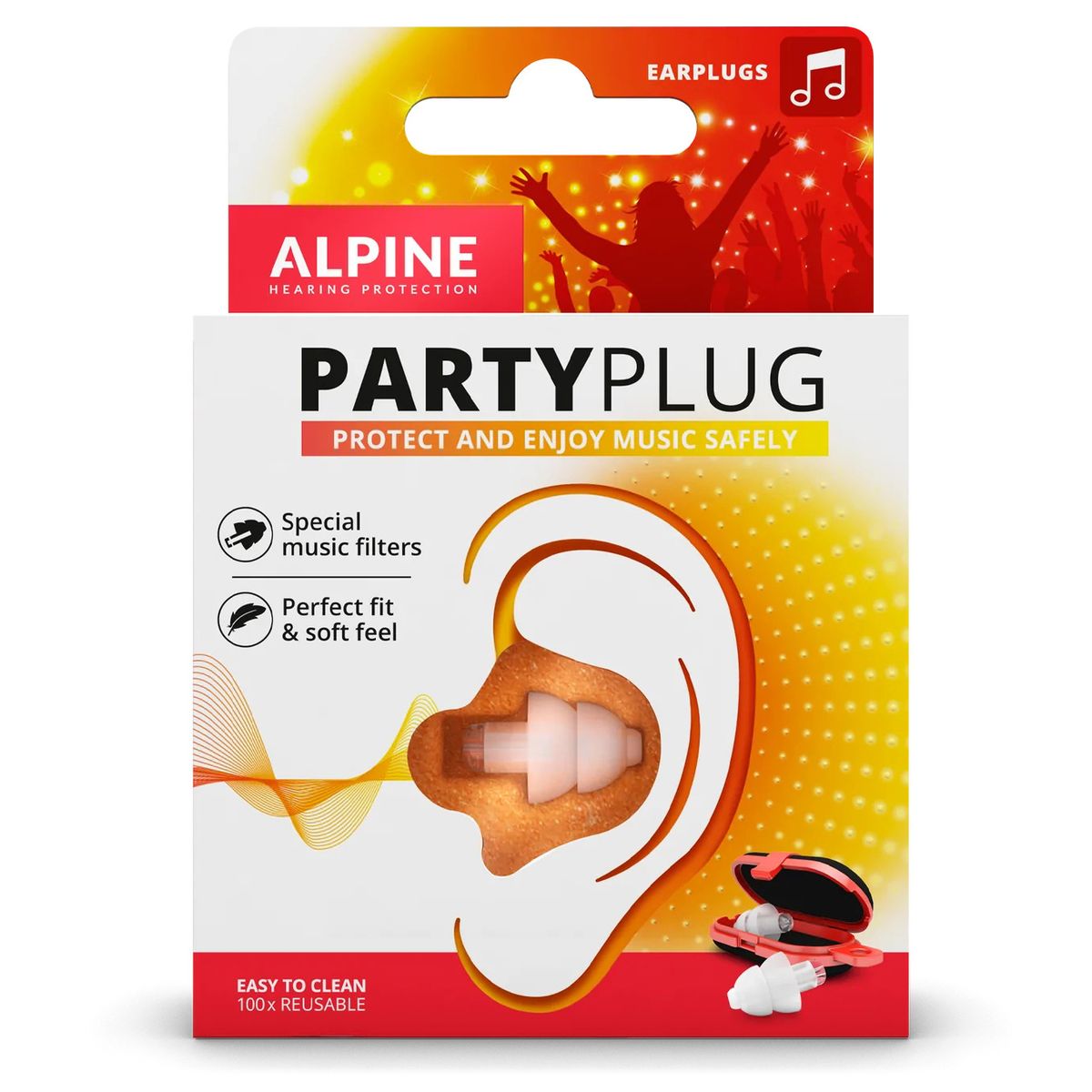 Alpine Party Plug - Fest Ørepropper - Hvid