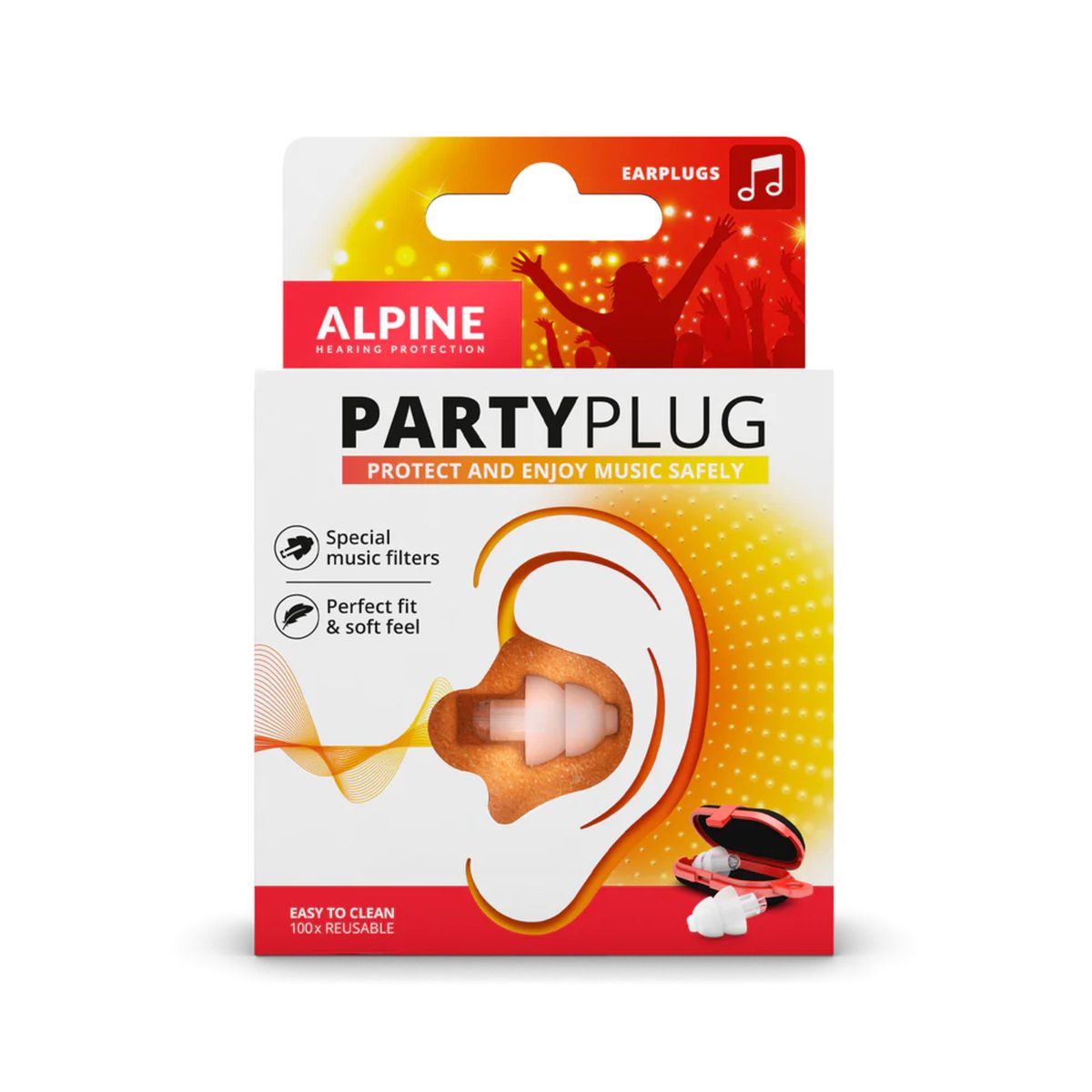 Alpine Party Plug - Fest Ørepropper - Hvid