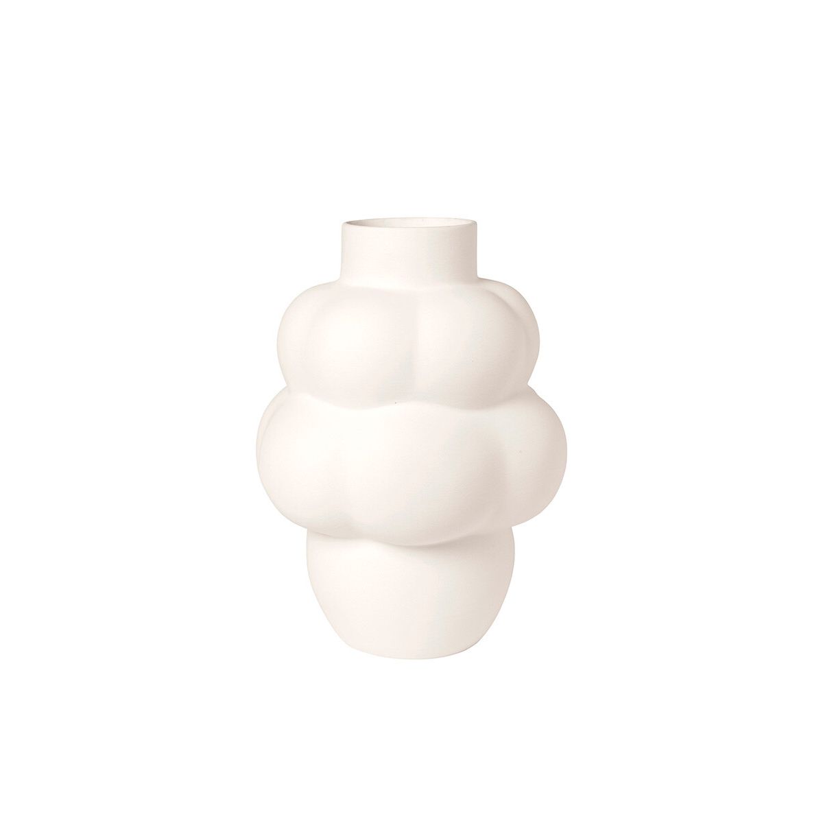 Balloon Vase 04, ceramic fra Louise Roe (Raw White)