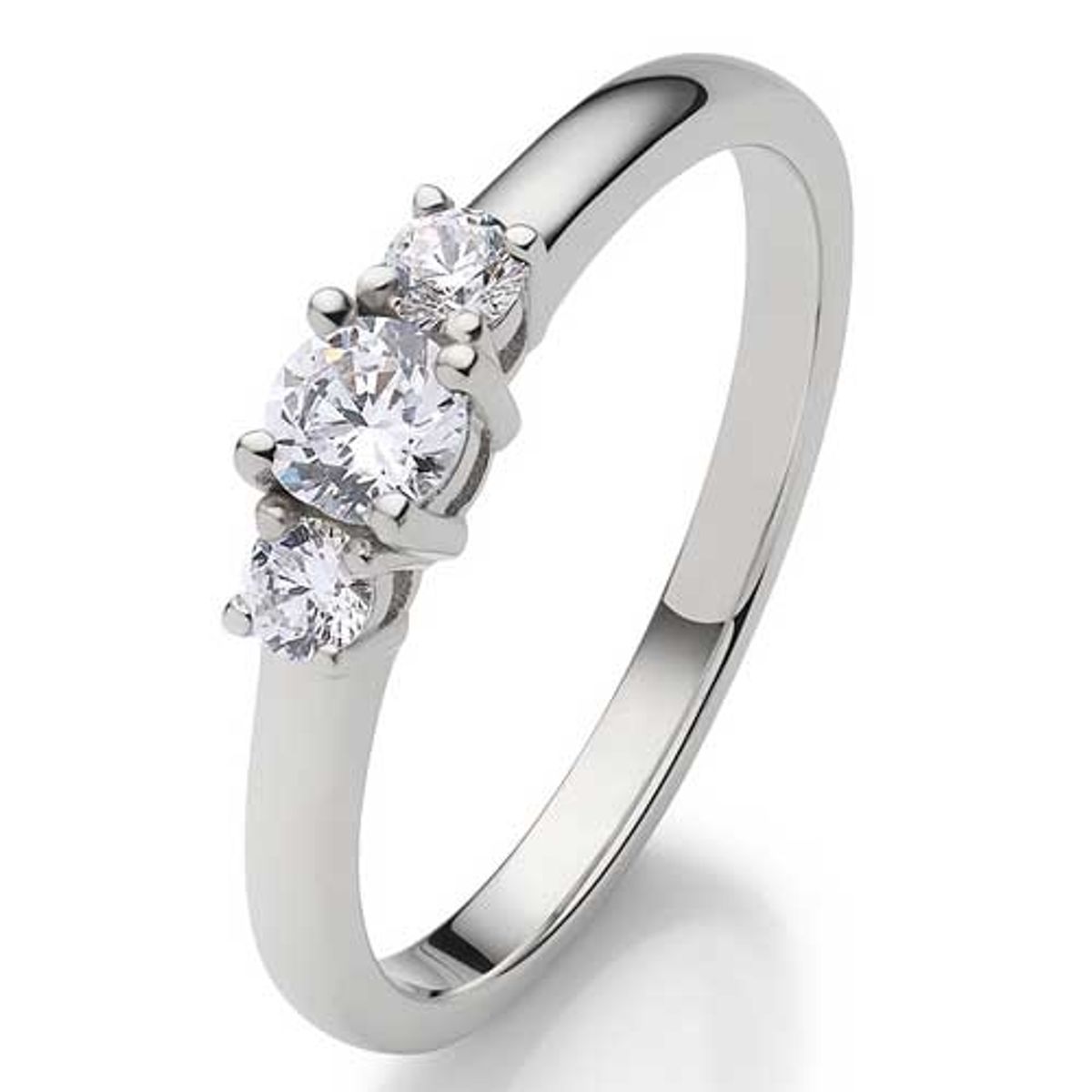 BARTOLI Diamantring i 14 kt. Hvidguld - 0,33 ct