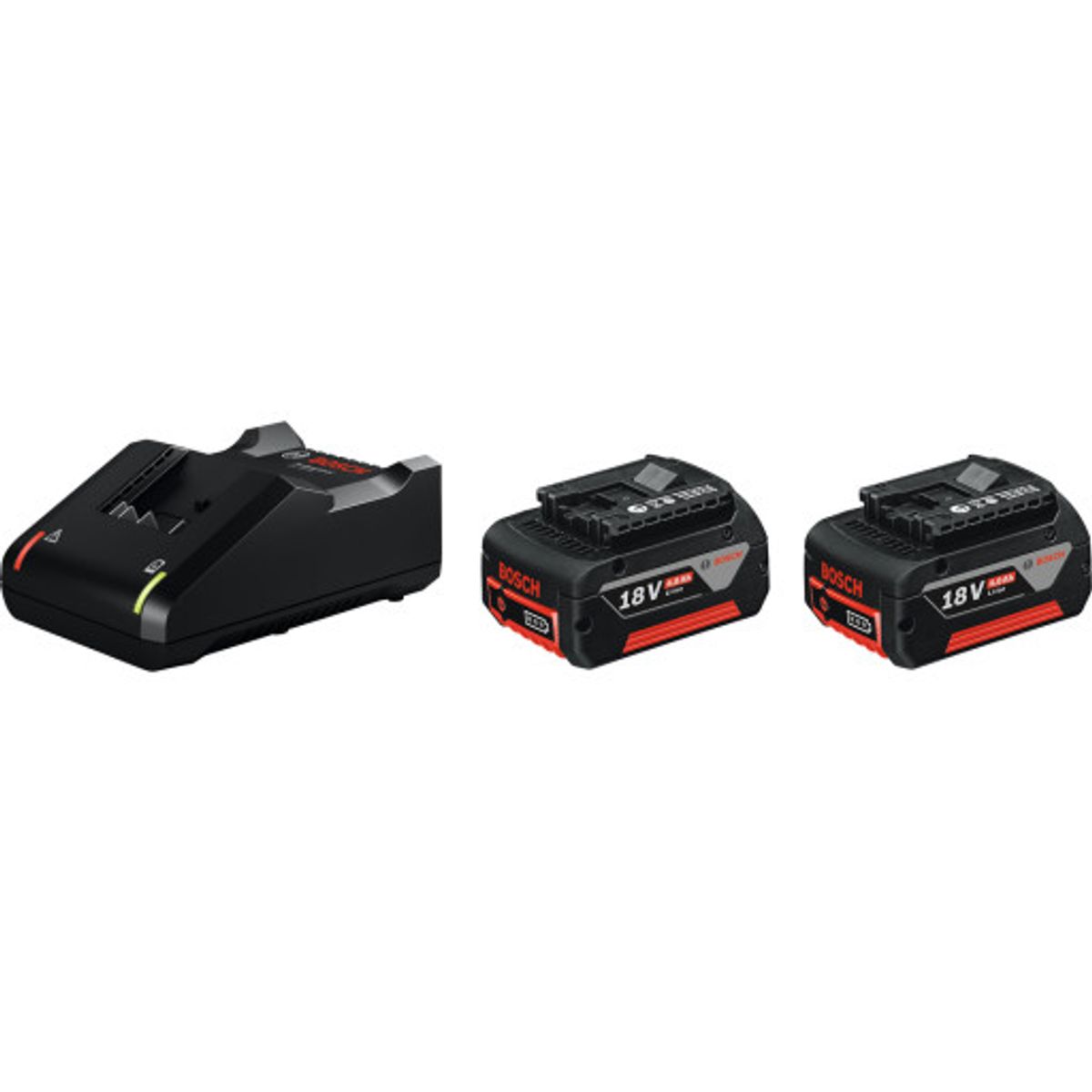 BATTERISÆT 18V 2X4,0AH M/LADER
