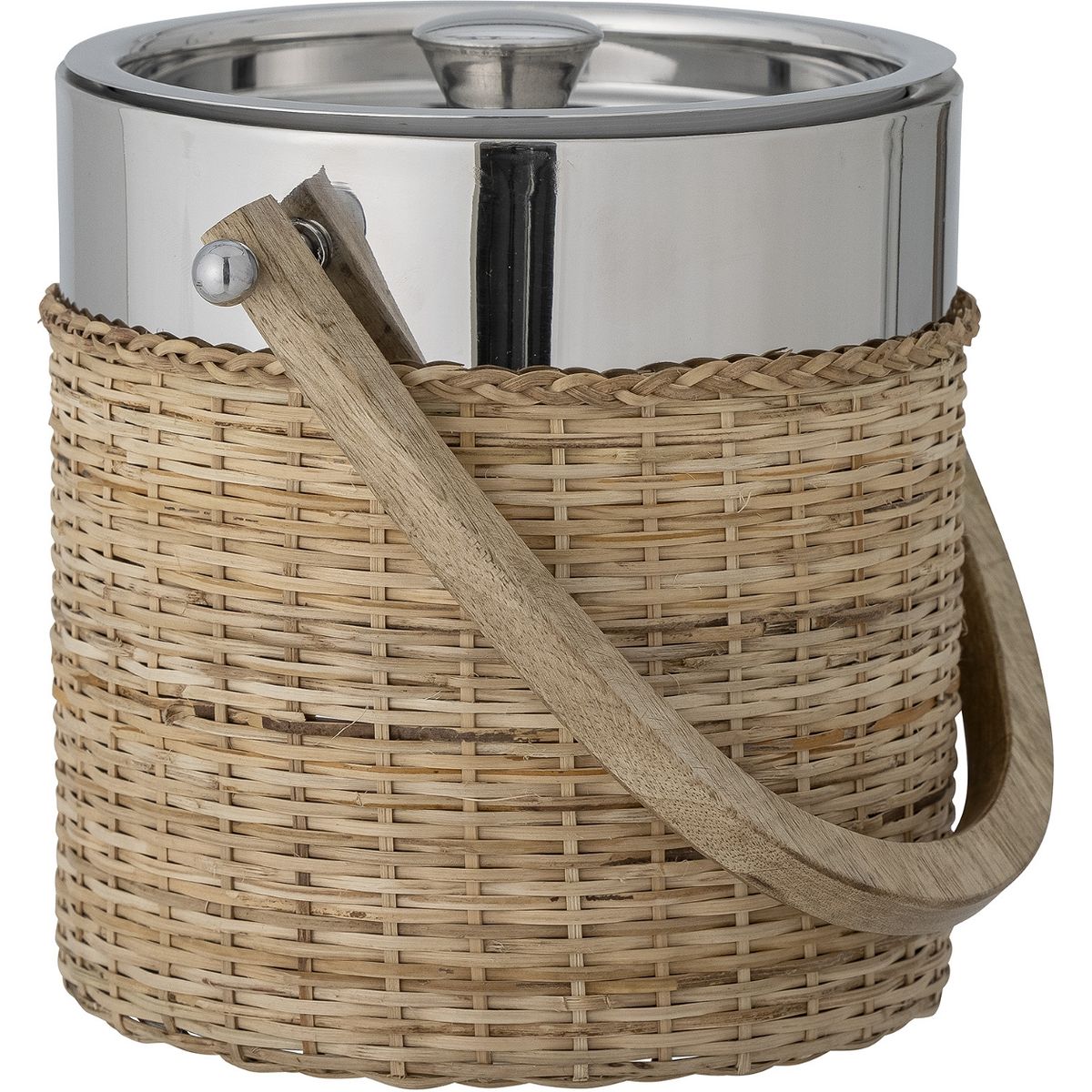 Colette, Is spand, sølv, rustfrit stål, mangotræ, rattan