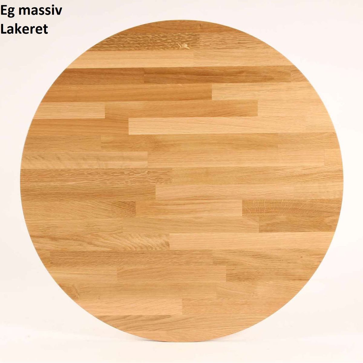 CT 10 - Sofabord i massiv eg og diameter 70 cm Højde 50 cm Lakeret