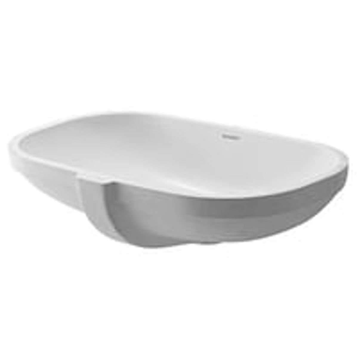 Duravit D-code vask til underlimning 49 cm uden hanehul med overløb