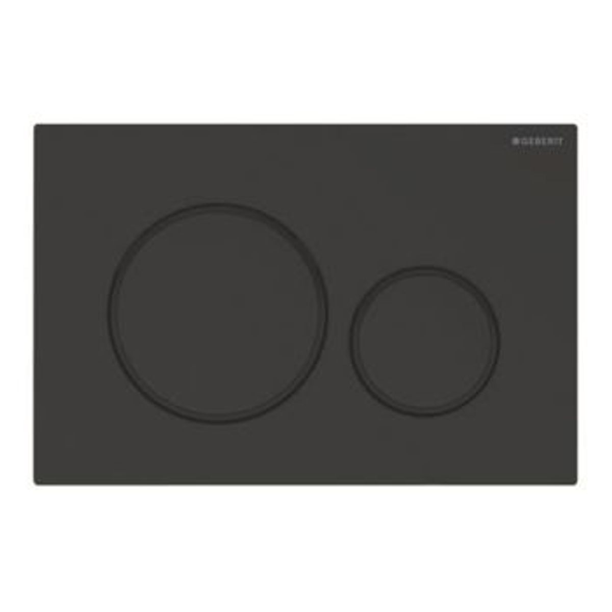 Geberit sigma20 dobb. skyl, sort mat, sort