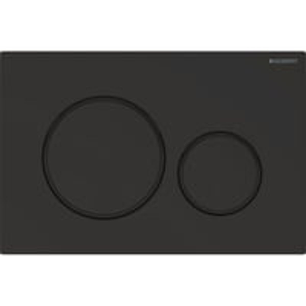 Geberit Sigma20 Round betjeningsplade, sort/mat sort