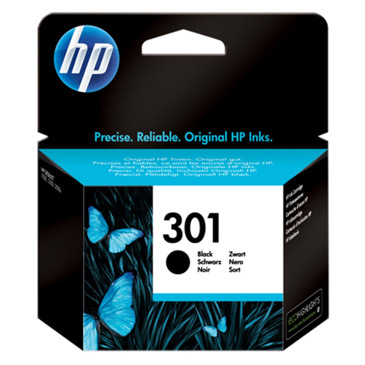HP 301 CH561EE Sort Blækpatron, 190 sider