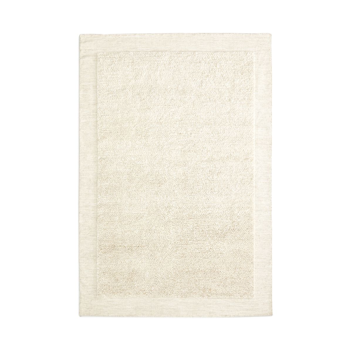 KAVE HOME Marely hvidt uldtæppe 200 x 300 cm