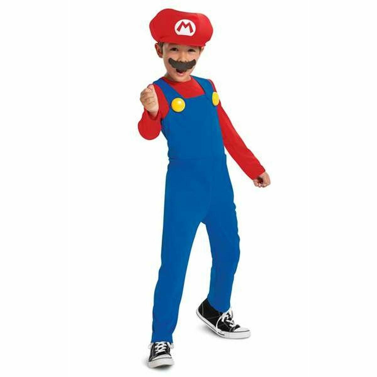Mario Kostume Til Børn - Super Mario - 128 Cm