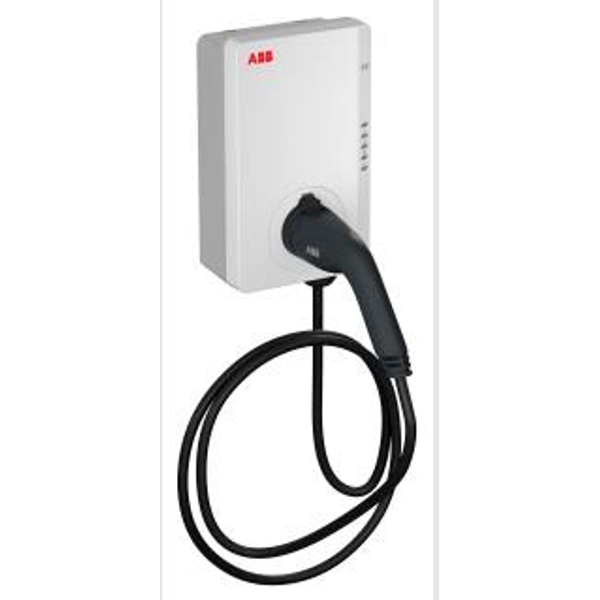ABB Terra ladestander type 2 udtag, med 5 mtr. kabel, IP54, 11kW, RFID, Bluetooth, Ethernet, WiFI, APP komp.