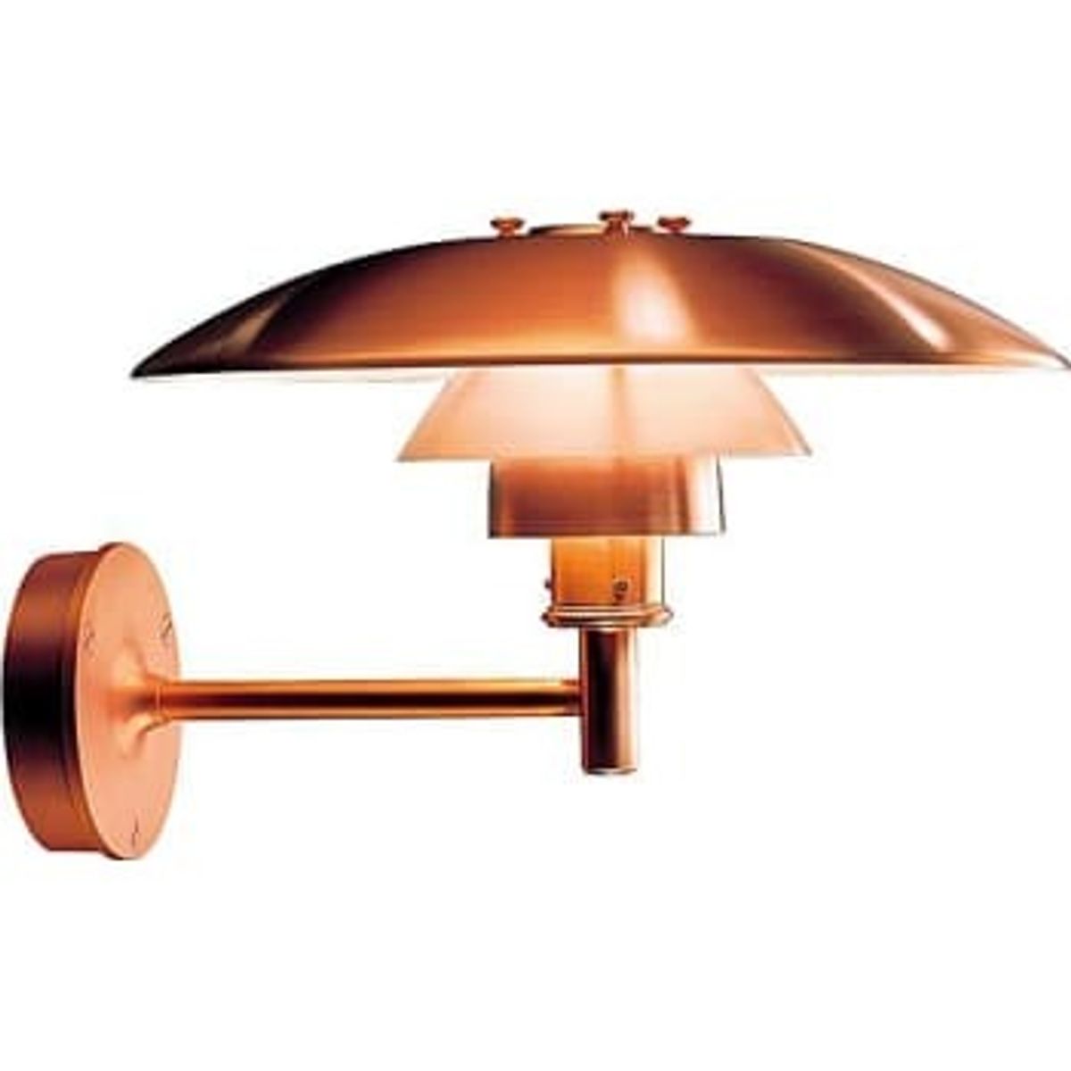 PH Udendørs kobberlampe fra Louis Poulsen (M/SIDE KABELHULLER)