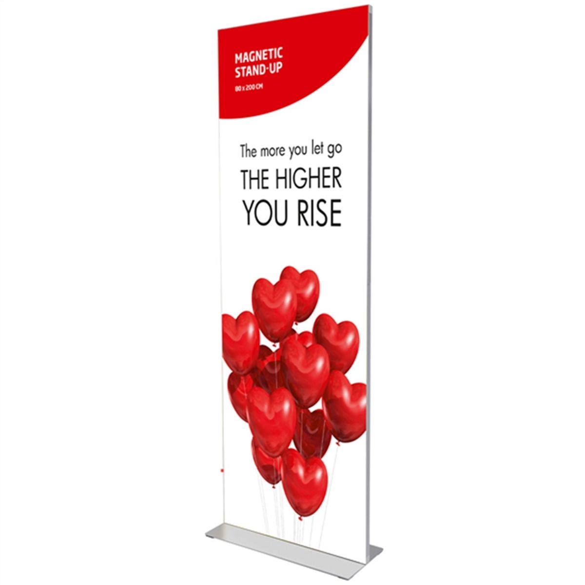 Magnetic Stand-up, bannerstander, 80 x 200 cm