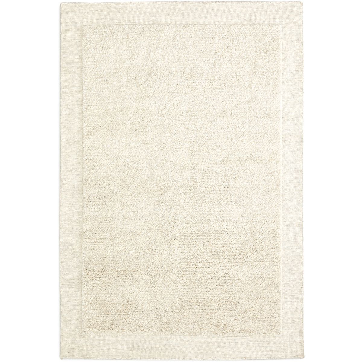 KAVE HOME Marely hvidt uldtæppe 200 x 300 cm