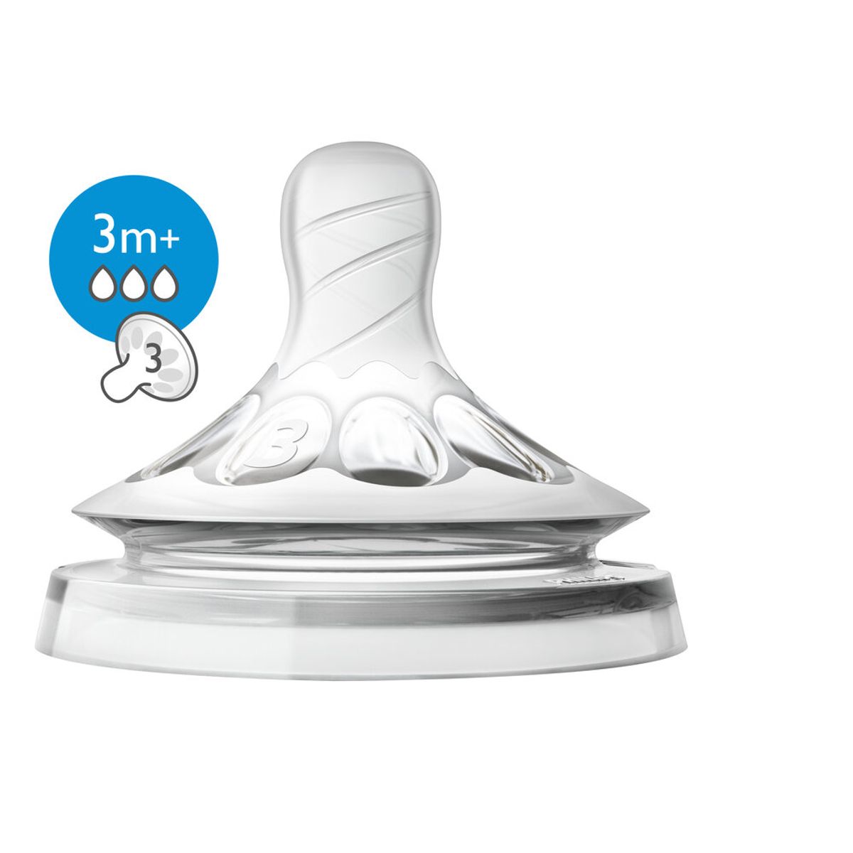 Philips Avent, Natural-sut 2 Pak, Transparent, Str. 3+ Mdr.