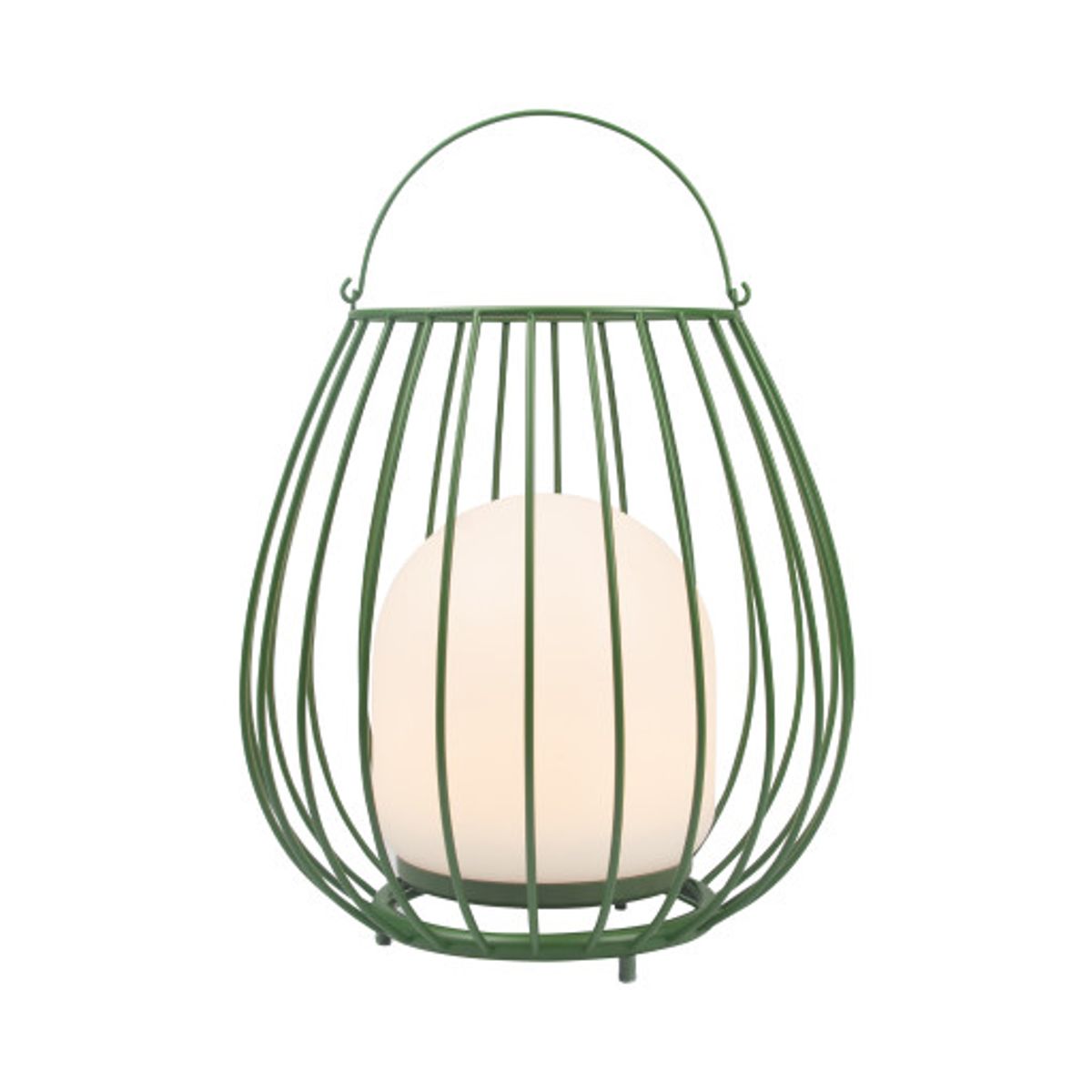 Nordlux Jim genopladelig udendørslampe, grøn
