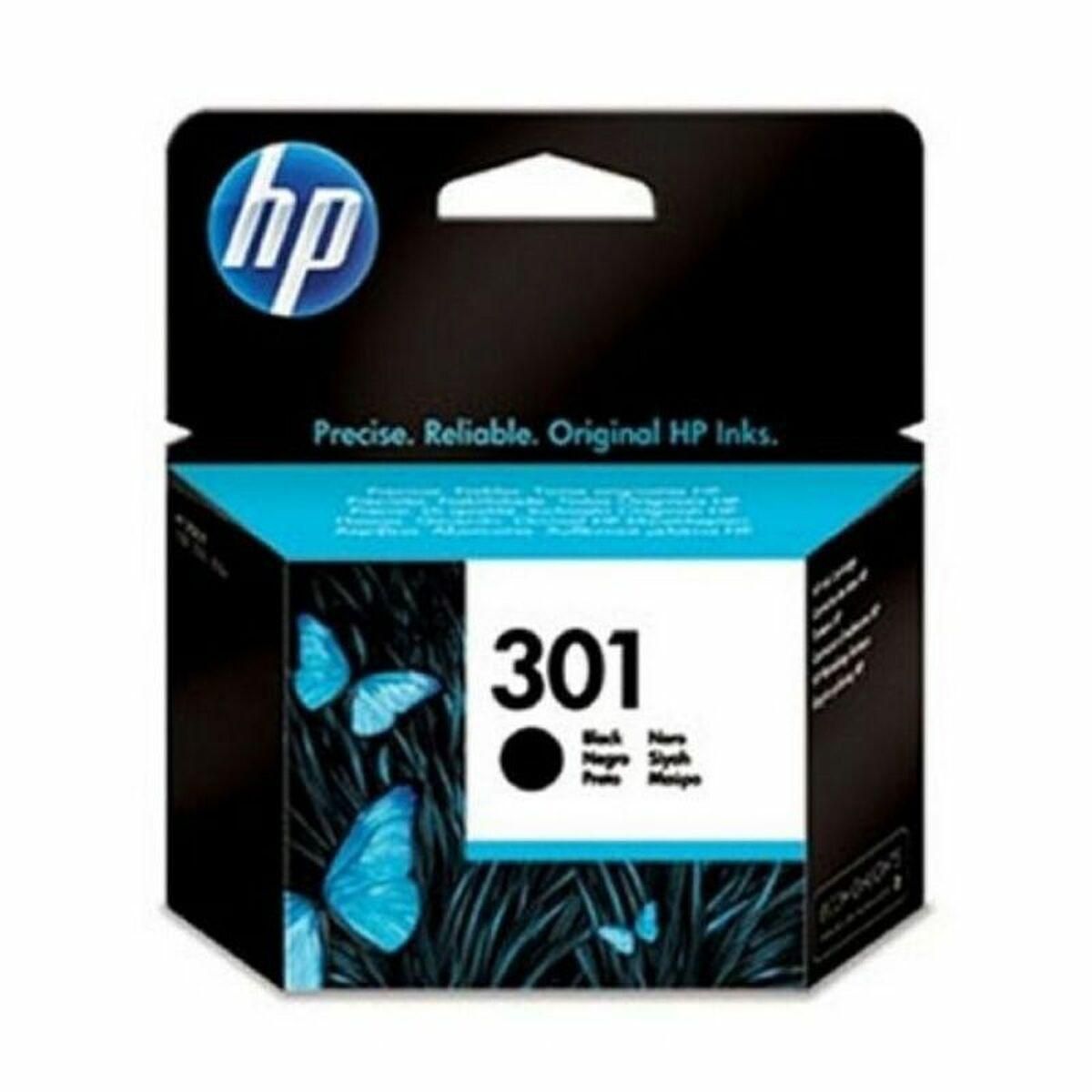 HP 301 BK (CH561EE) sort blækpatron, 3ml Original
