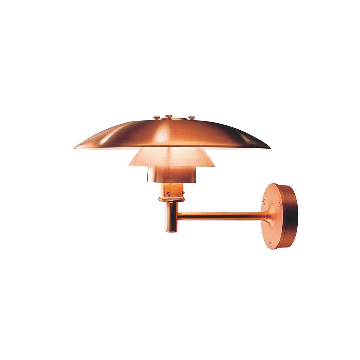 PH Udendørs kobberlampe fra Louis Poulsen (M/SIDE KABELHULLER)