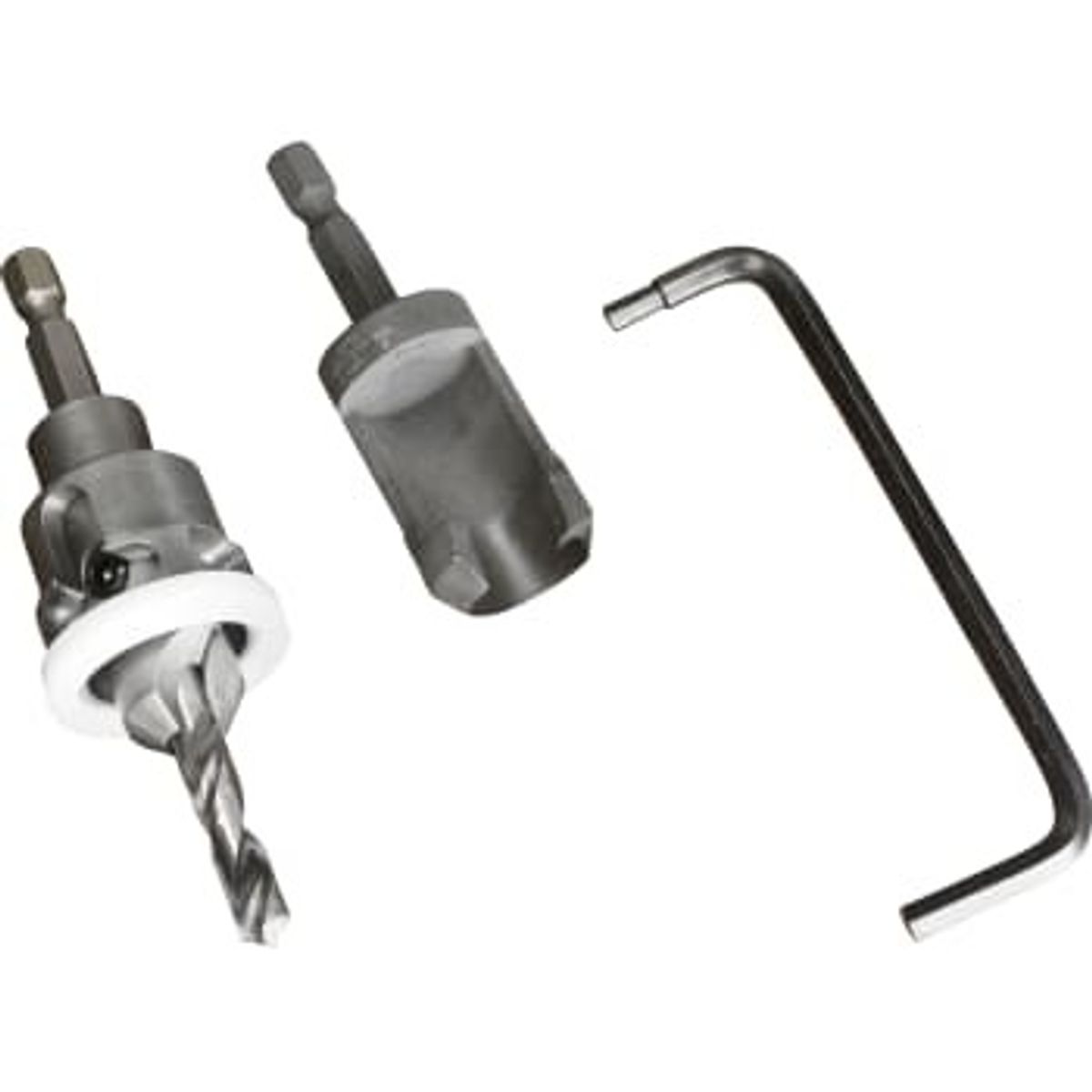 Propbor og forsænkersæt med dybdestop, 1/4", 15 mm