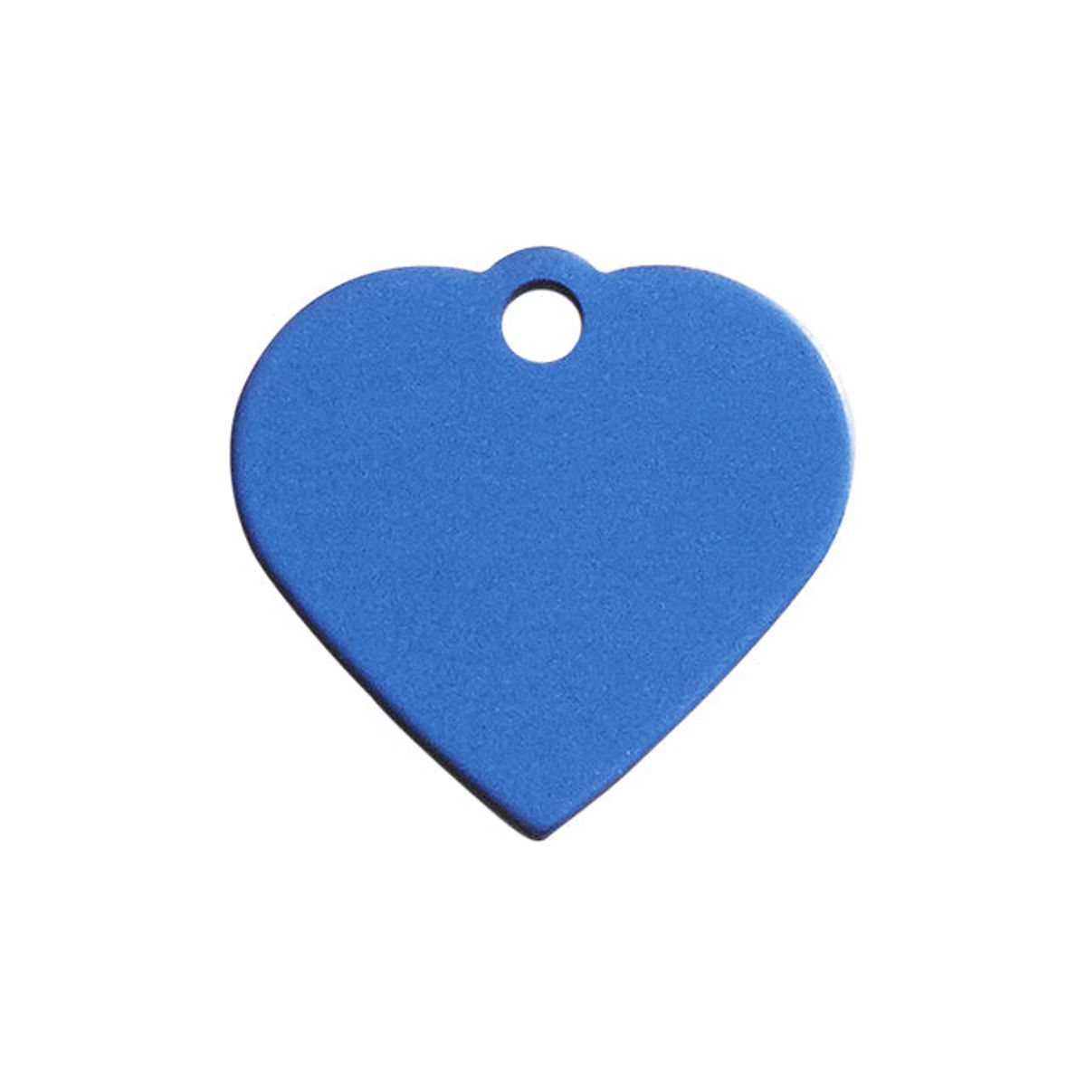 Qpet - Hjerte blå hundetegn - Stor - Pet ID Tags
