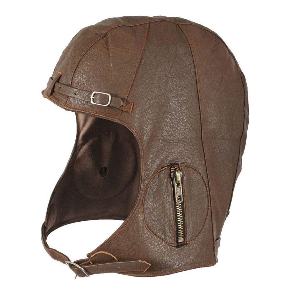 Rothco WWII Læder Pilothjelm i Retro Stil Brun