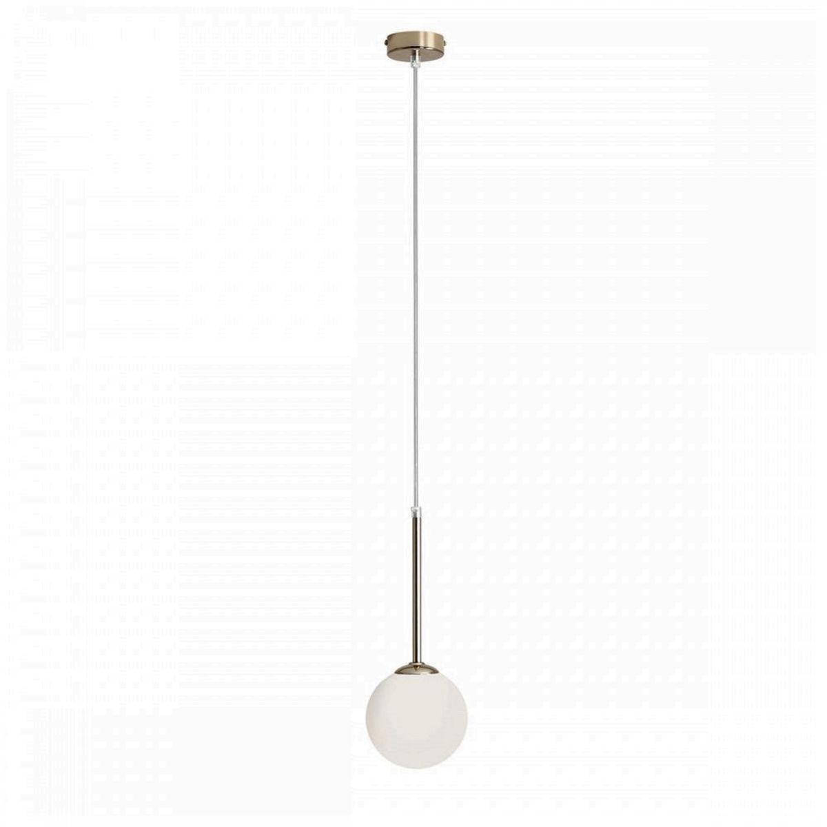 Stick - Loftlampe i guld og glas, ø 14 cm. kuppel