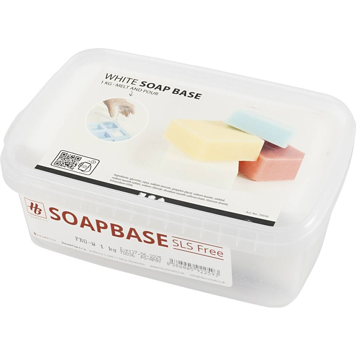 Sæbemasse - Hvid - 1 Kg
