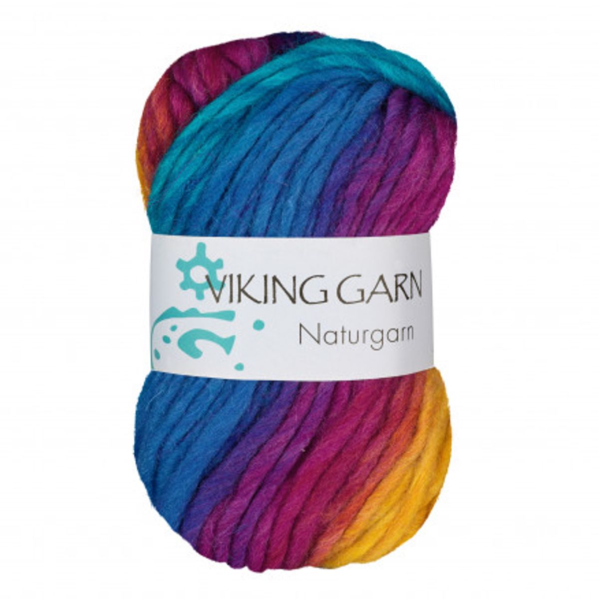 Viking Garn Naturgarn 630 - Multi Turkis/ Gul